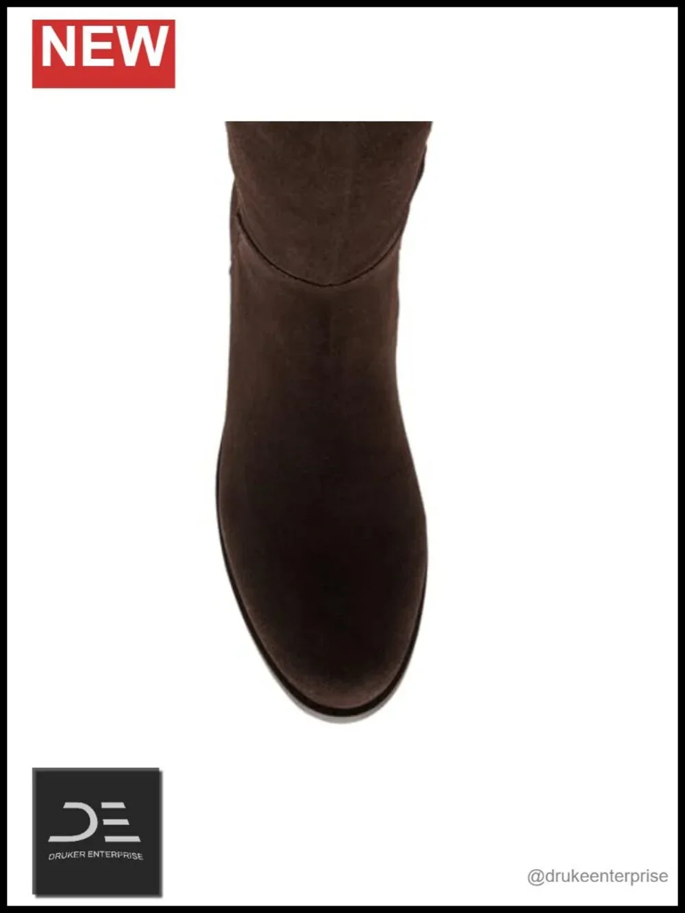 Waterproof Suede Over-the-Knee Stretch Boots Block Heel Square Toe